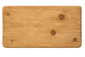 Fototapete - Weathered wooden plank featuring natural grain, knots, and textural cracks, sitting against transparent backdrop
