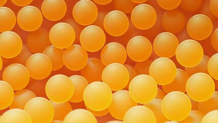 Aufkleber - Abstract background showing translucent orange spheres creating a textured pattern