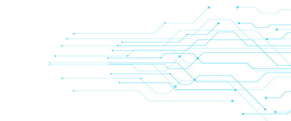 Poster - Vector abstract digital technology futuristic internet network speed connection with design line technology simple with space for your text	