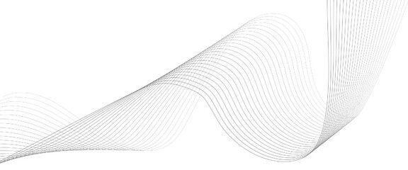 Poster - Vector geometric line geometric simple line waves technology concept