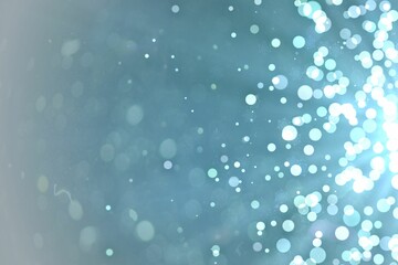 Poster - Light design shimmering on blue