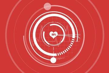 Poster - Digital composite of heart icon