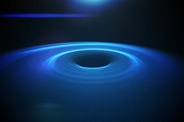 Poster - Digitally generated circle with blue light