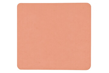 Fototapete - Light orange rounded label corner, transparent backdrop highlighting clean minimalist design element for graphic projects