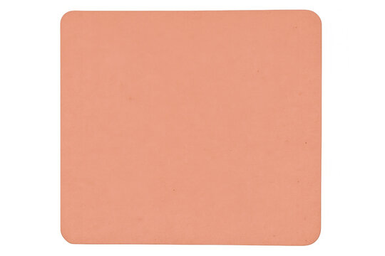 Light orange rounded label corner, transparent backdrop highlighting clean minimalist design element for graphic projects