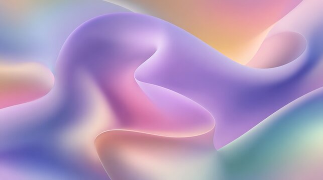 Abstract pastel curves smooth gradient background