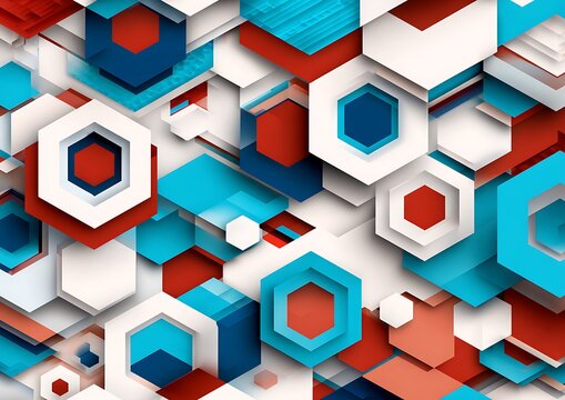 Geometric abstract background in vibrant colors