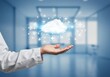 © Arif - Doctor's Hand Presenting Medical Cloud Computing with Health Icons in a Hospital