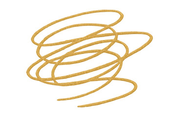 Poster - Golden spiral swirling dynamically, creating fluid motion against transparent backdrop, enhancing graphic design with elegant movement