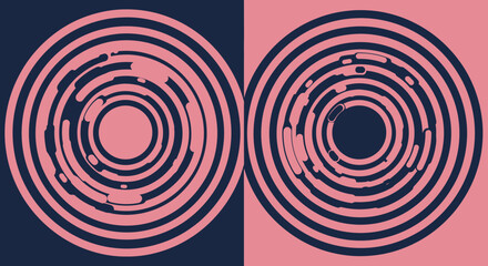 Abstract Binary Code Optical Illusion