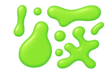 Poster - Luminescent green slime dripping, oozing across transparent surface with dynamic, fluid movement and vibrant visual energy