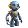© KGD zone - Cute Blue 3D Robot Character - Modern AI Assistant and Technology Mascot Icon