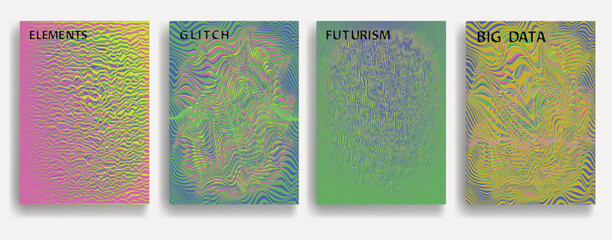 Fototapete - Abstract flow Lines Background . Wavy Stripes . Striped linear pattern . Poster collection with smooth lines .Brochures set with wave lines .Vector .
