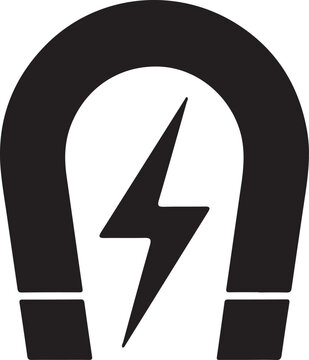 magnet icon vector logo design illustration