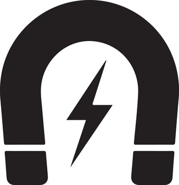 magnet icon vector logo design illustration