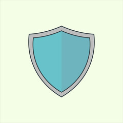 Fototapete - Shield icon. icon related to design elements. suitable for web site, app, user interfaces,element, printable etc. flat icon style. simple vector design editable