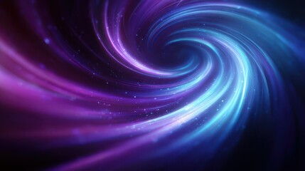 Poster - Captivating abstract background of blue and purple light swirls, ideal for technology or energy themed projects