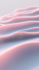 Poster - Smooth pastel waves pattern. Soft pink flowing surface with distributed dots. Network imitation. Connection structure generated by networks. Elegant surface design.