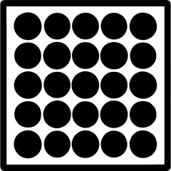 Poster - Dense packed outline icon vector