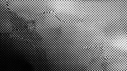Poster - Abstract black and white halftone pattern background, digital art, geometric graphic, digital art, modern design, texture, pattern, monochrome, digital art.