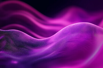 Poster - Deep dark violet purple fuchsia magenta pink white abstract background. Color gradient blurred wave. Grain noise mesh particle