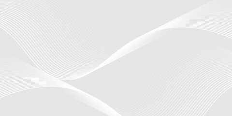 Poster - Futuristic gray white abstract background. vector