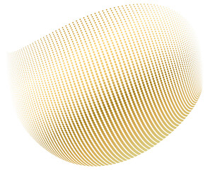 Aufkleber - Abstract vertical wavy stripes on white background isolated. Design elements sphere. Wave of many purple dots circle ring jpg