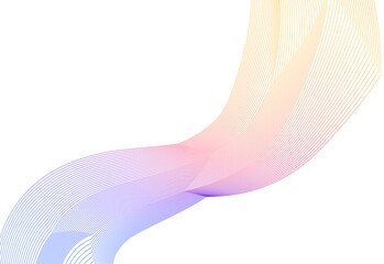 Poster - Design elements. Wave of many lines, angle lines. Abstract vertical wavy stripes on white background isolated. Creative line art. Colourful waves with lines created using Blend Tool