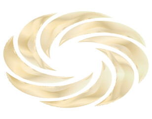 Aufkleber - Abstract vertical wavy stripes on white background isolated. Design elements. Circle ring rotation jpg