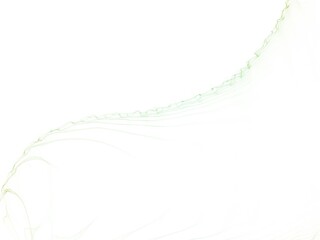 Poster - Delicate flowing artwork displays an abstract swirl with subtle green accents, evoking a sense of lightness and fluidity.