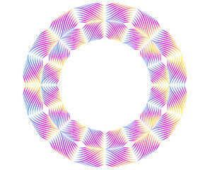 Poster - Abstract circle glow wavy shape on a white background isolated. Creative line jpg art deco style for wedding invitation Design elements. Wave of many sparkling lines