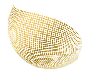 Aufkleber - Wave of many purple dots circle ring. Abstract vertical wavy stripes on white background isolated. Design elements sphere jpg