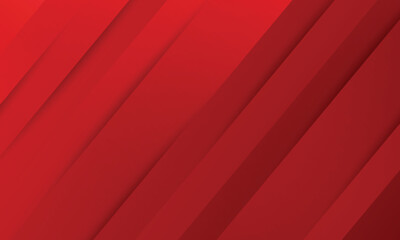 Poster - Abstract red gradient diagonal stripes Banner template background