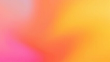 Poster - Blurred Radiance: A Gradient of Sunset Hues, Soft Abstract Background with Vibrant Coral and Gold Tones