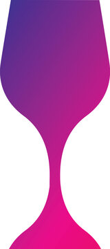 Wineglass or Champagne Glasses Line Icon Set. Celebration and Holidays Line Icon Set Vector Design on White Background.