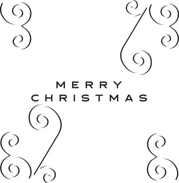 Christmas Background with Mistletoe Branches,Pinecones, Berries and Snowflakes