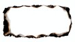 © Firman - White paper with burnt edges isolated on white background. A sheet of white paper with scorched and burned edges. Burnt paper isolated on white background with clipping path.