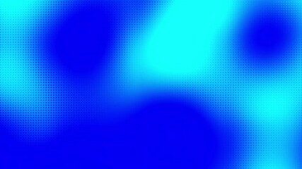 Poster - Abstract blue halftone dots motion background. Abstract colorful polka dot pattern animation background. Moving sphere dots seamless loop