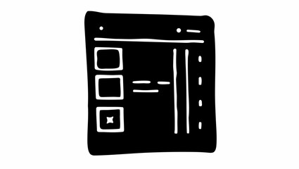 Poster - Illustration of a checklist application interface