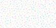 © natrot - Charming seamless pattern of pastel sprinkles and stars on white background, ideal for baby showers, kids' parties, cute packaging, and playful design themes.