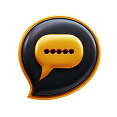 Poster - Chat bubble communication icon notification message symbol talk speech on transparent background