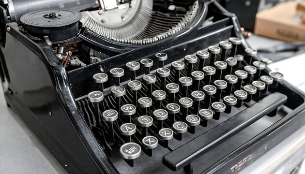Antique typewriter keys