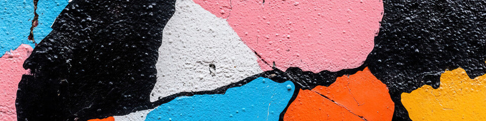 Poster - Abstract Multicolored Paint Texture on Surface