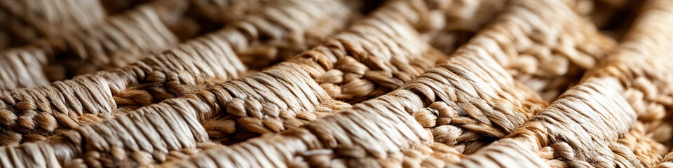 Close-up of Woven Tan Textile
