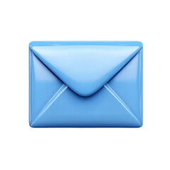 Poster - Blue Email Icon Illustration Message Communication Envelope Symbol Design on transparent background