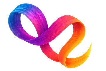 Poster - Colorful paintbrush sweeping across transparent surface, generating fluid artistic motion with vibrant overlapping hues
