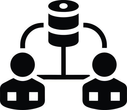 Black and white vector illustrations of a video camera and a computer mouse, designed as web icons for business and technology concepts