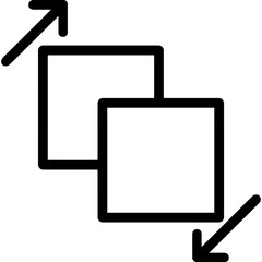 Poster - Offset position outline icon vector