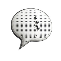 Poster - Speech bubble icon for communication message chat minimalist design with on transparent background