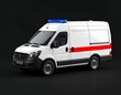 © JOKO WIBOWO - White ambulance van, dark background (1)